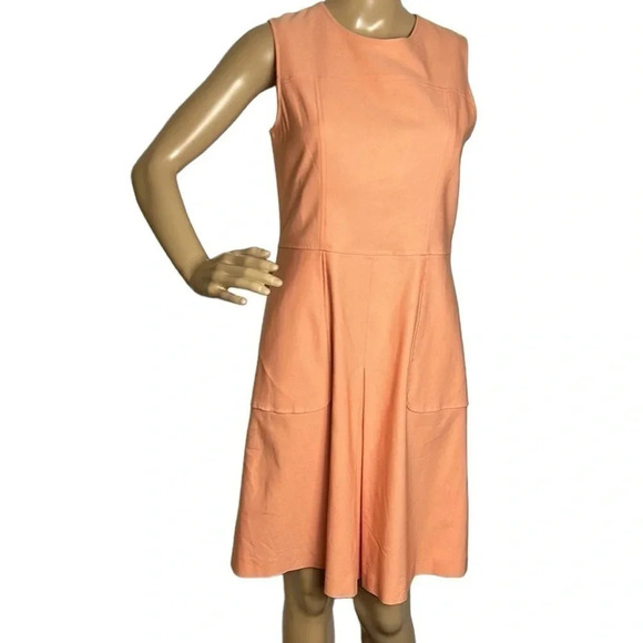 Sara Campbell dress women size 6 , coral,classy,lined, chic,dress.Career,event - Picture 2 of 12